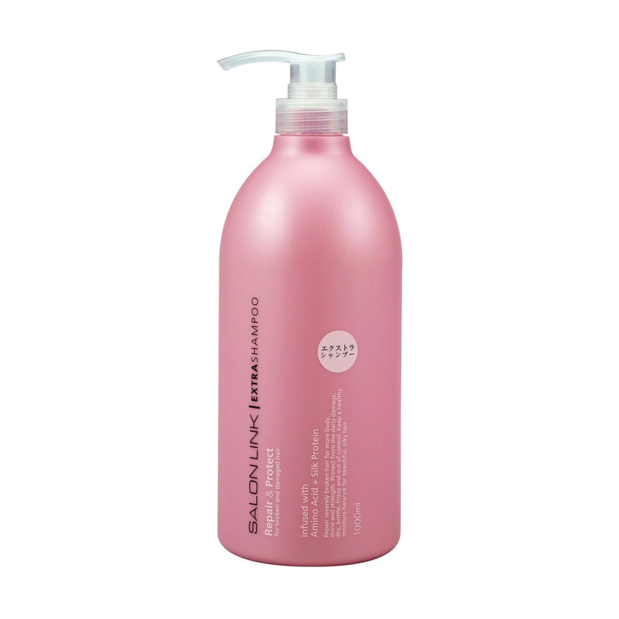 Шампунь Kumano Cosmetics Salon Link Extra Shampoo Відновлення та захист, для ламкого та пошкодженого волосся, 1 л
